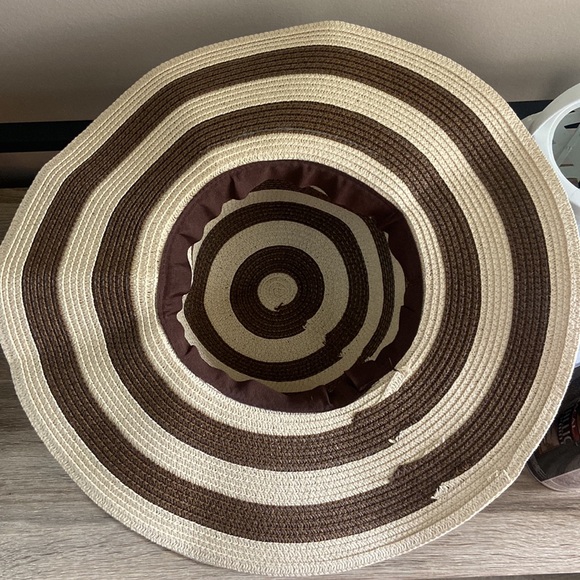 Sunlily Roll-n-Go Sun Hat Size OS Brown and Tan with Leather band NWT - Picture 7 of 8